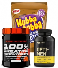 PROMO STACK SCITEC CREATINE + WHEY + OPTI-MEN